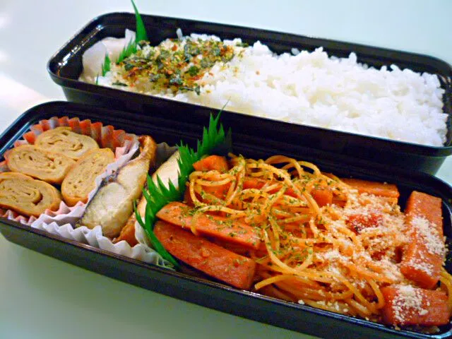 婆弁47!ナポリタンスパゲティがおかず弁当😎|ふかرさん