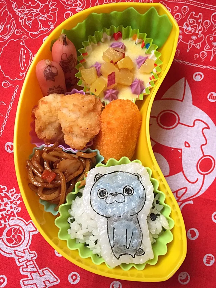 学童弁当 謎の小動物 チビ|namimoさん