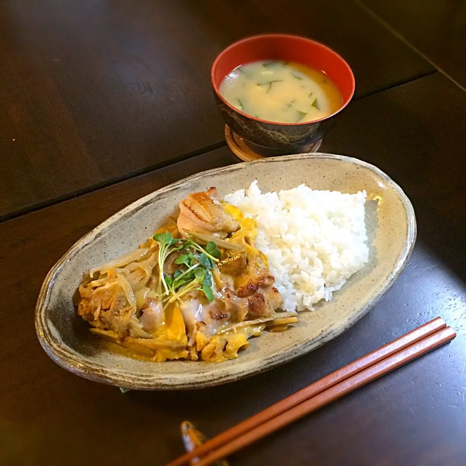 8/25 息子昼ご飯🎵 親子丼セパレーツ|Hiroさん