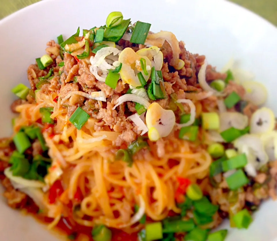 カッペリーニで汁なし坦々麺|tomoさん