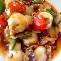 Stir Fried Squid With Roatsed  Chilli🍴😘🌷🌹🍷|Paswan Wspさん