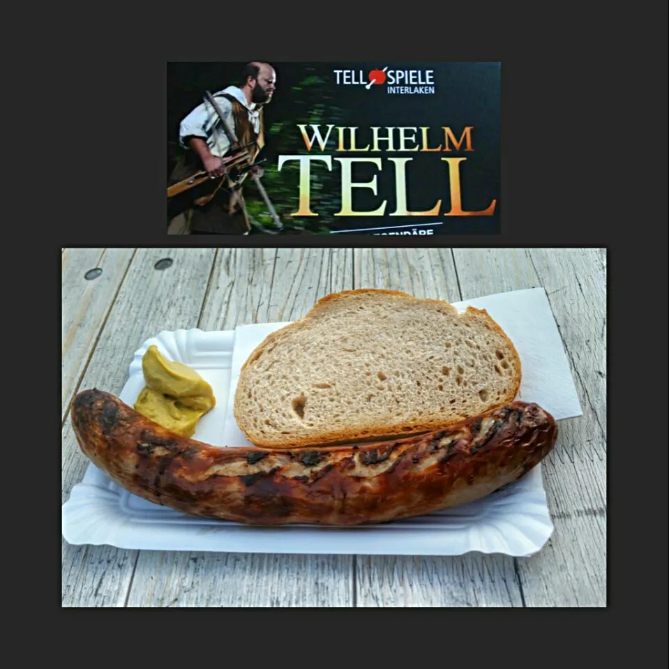 Classic Swiss Bratwurst ate at the Tellspiele Interlaken                      http://www.tellspiele.ch/|Najeskaさん