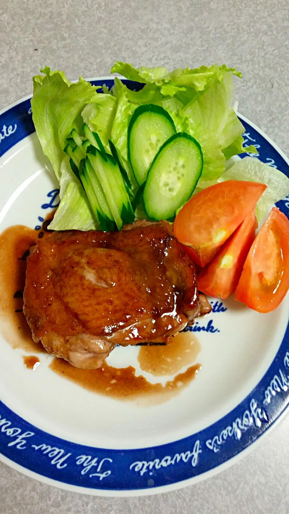 鶏もも肉の赤ワイン照り焼き|裕子さん