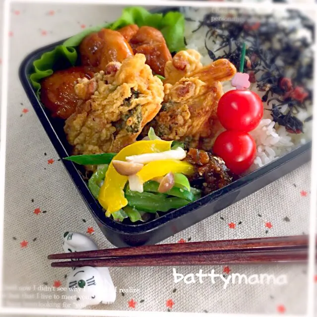 チキンのアドボー弁当～♡battymamaの節約しても美味しいお弁当♡|ばってぃーまま＠♪さん