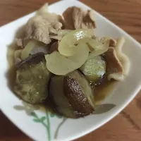 豚肉とナス玉ねぎの煮物|ともさん