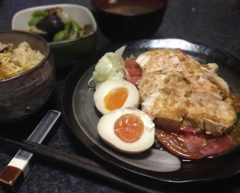 自家製芝麻醬の 棒棒鶏|ぽんたさん