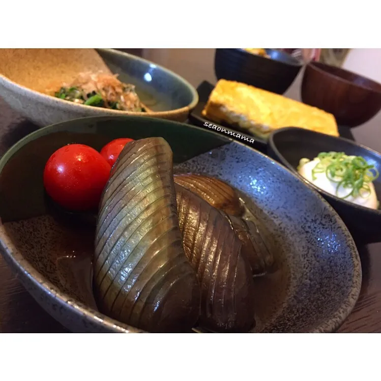 Snapdishの料理写真:咲きちゃんさんの料理 鰹薫る冷やし茄子🍆初体験です❤︎|ゆこさん