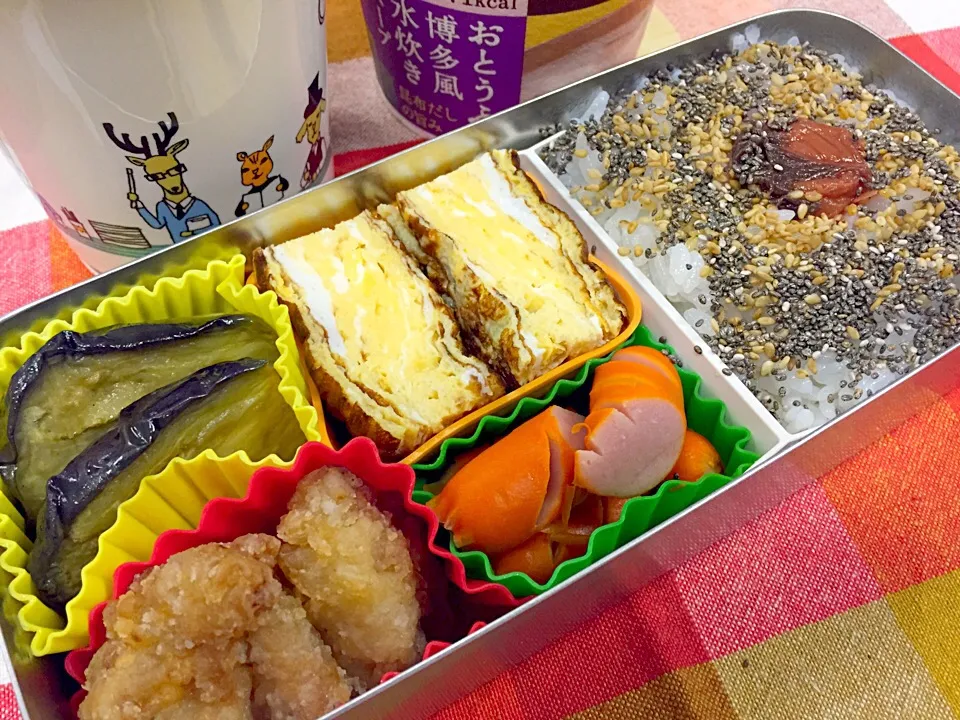 Snapdishの料理写真:闘うオヤジの手づくり弁当『G-BEN』2015.8.26-No.113|石田 雅史さん