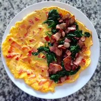 LCHF Spinach & Bacon Omelette|Sarah Coffeyさん