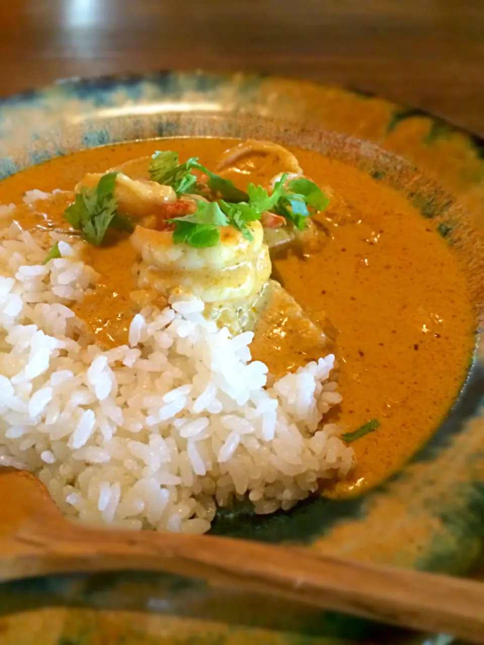 ココナツえびカレー|いさかつさん