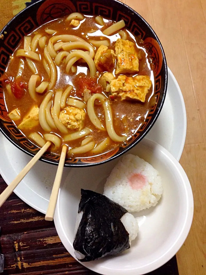 辛いよカレーうどん。|Shonen  Kobayashiさん