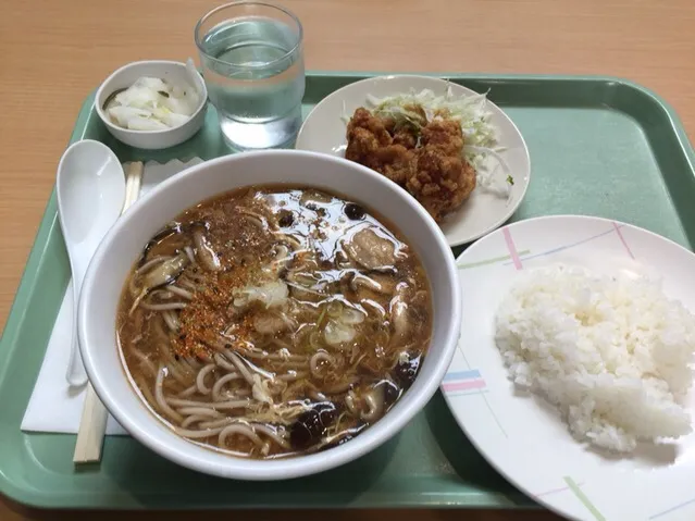 キノコ蕎麦定食|おっちさん