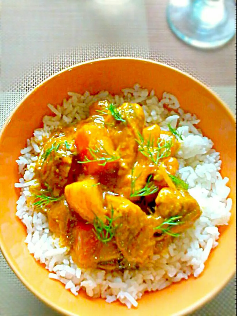 Butter Fish Curry in a Rice Bowl ✔|🌼 Pooja's Kitchenette 🌼さん