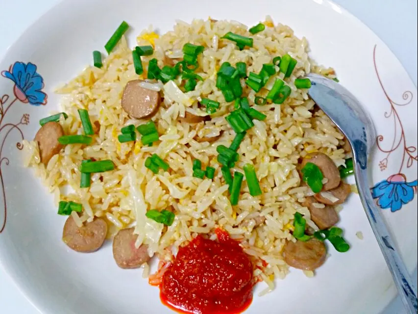 Chicken sausage fried rice 💁|🌷lynnlicious🌷さん