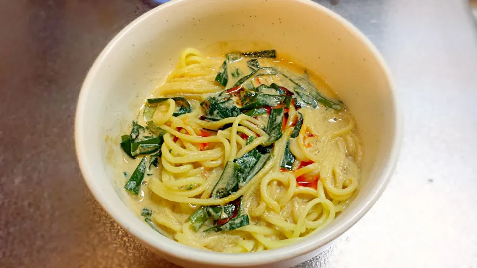 先日の残りスープで担々麺～😅|ひろすけさん