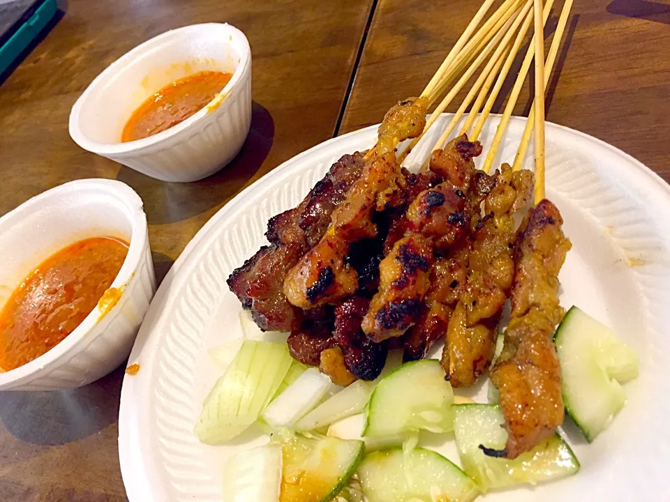 beef & chicken satay|Sky Blueさん