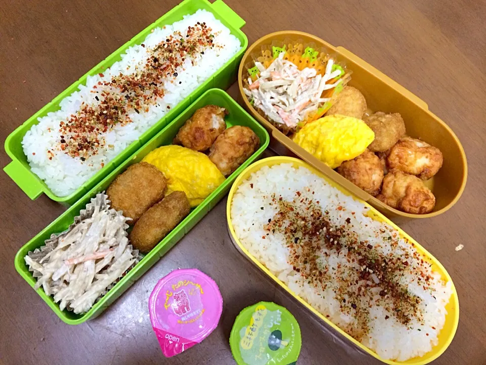 長女の部活弁当♪と次女のバスケ弁当☆|くまぷ〜さん