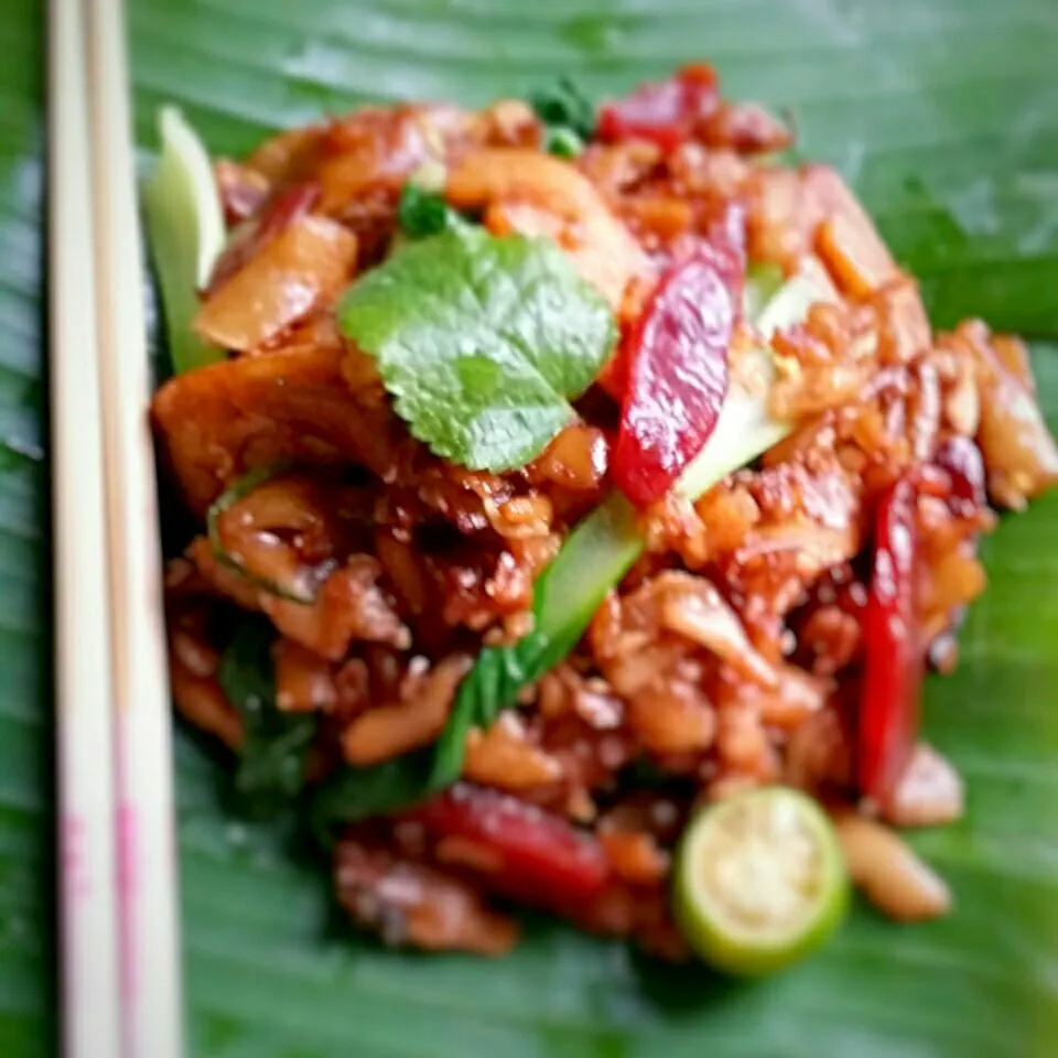 Singapore local delight but my own version. rice noodles were freshly made|Chua Jeanさん