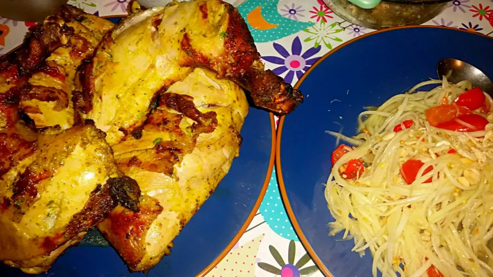 Papaya Salad & Grilled Chicken|Beau Srichanさん