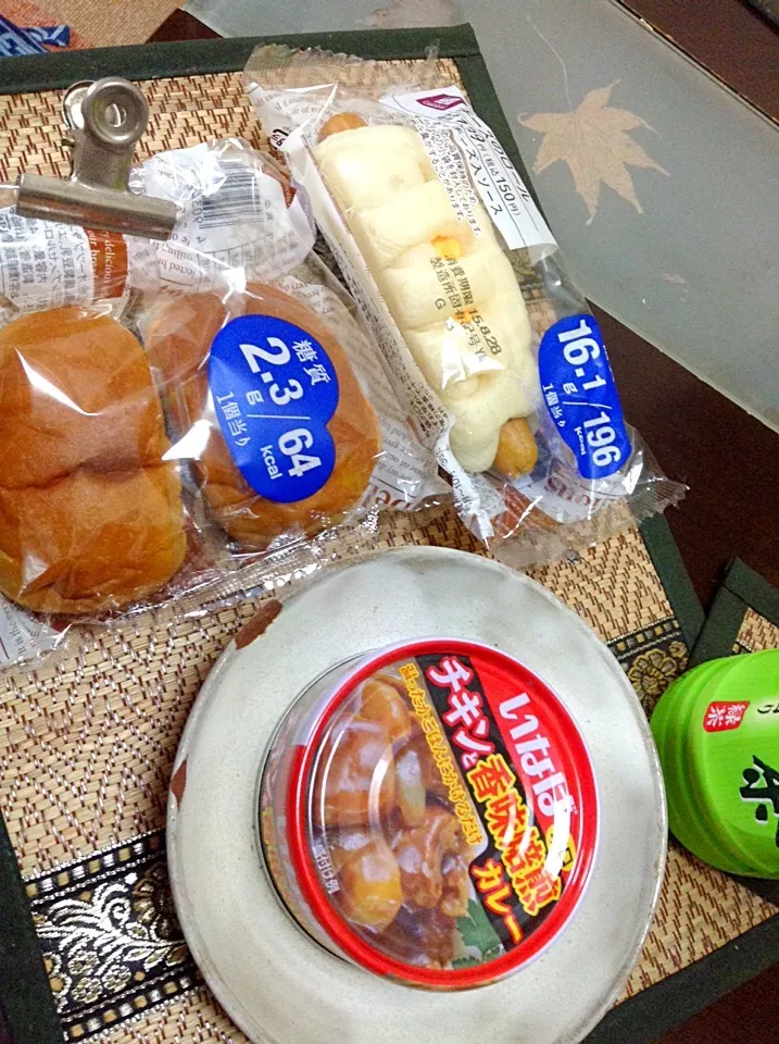 ローソンのパンといなばの缶詰|まぐろさん