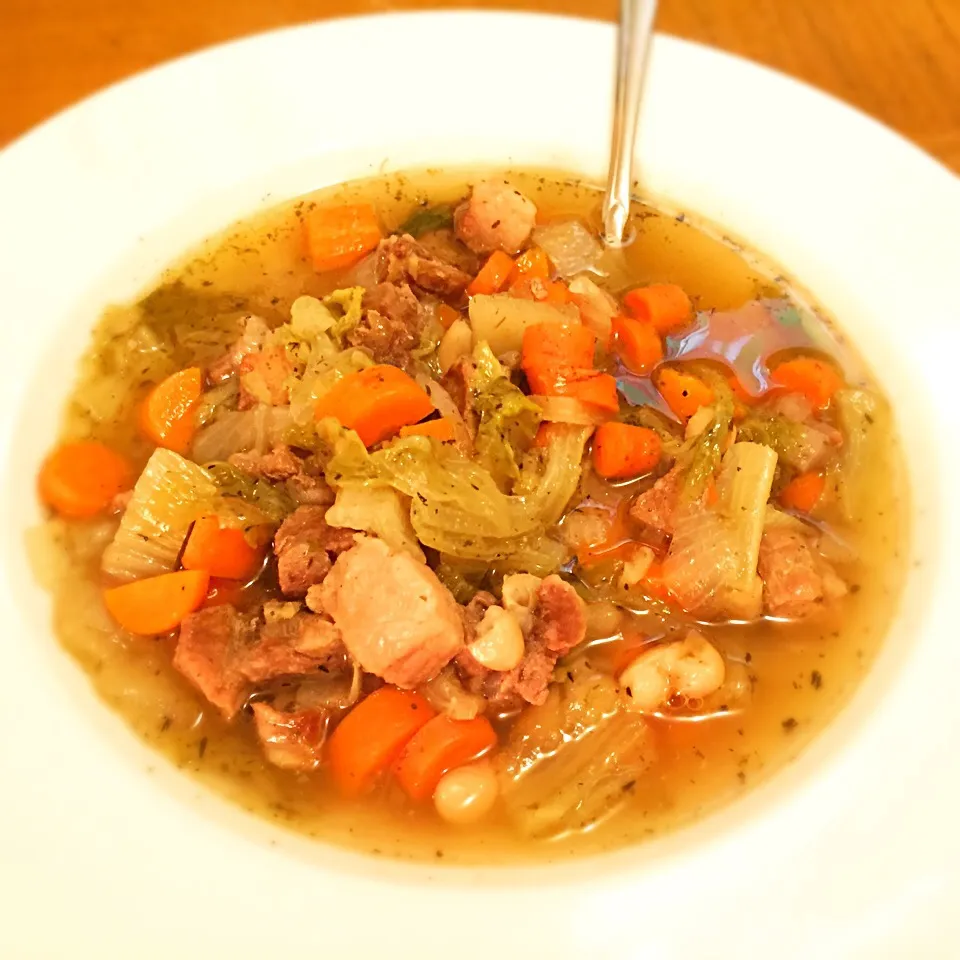 Viva la Provence! Classic pork, white bean, and escarole soup|West Coast Southernerさん
