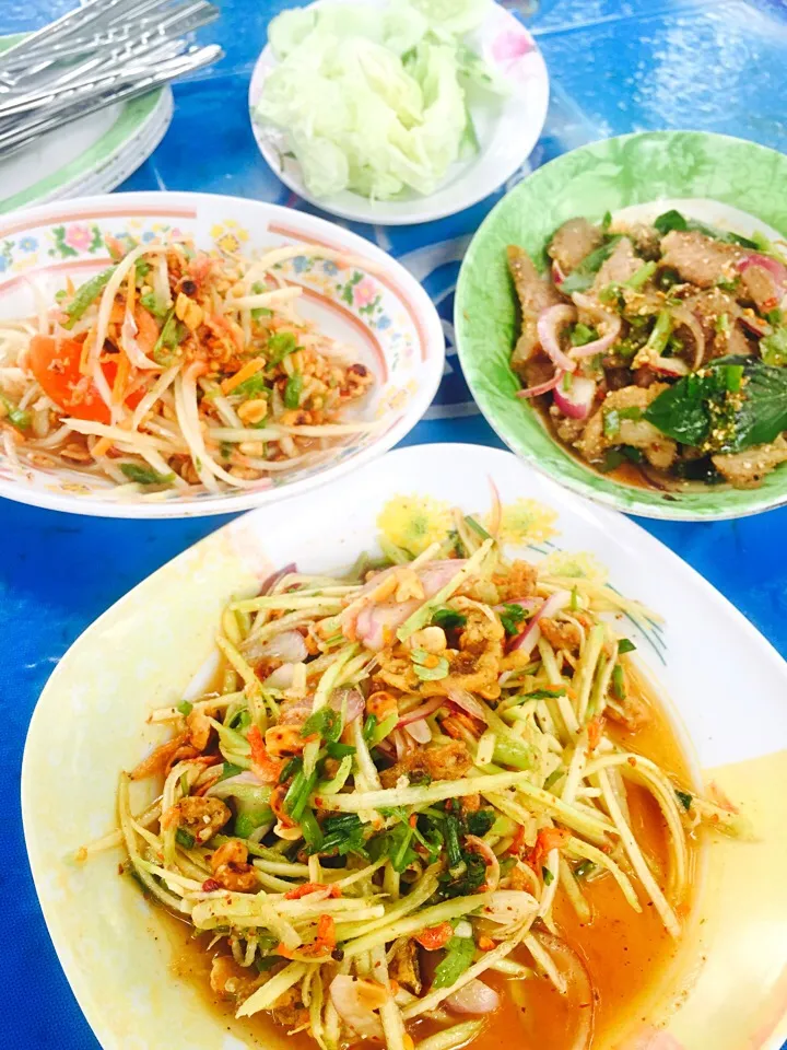 Mango Salad & Papaya Salad|Queenさん