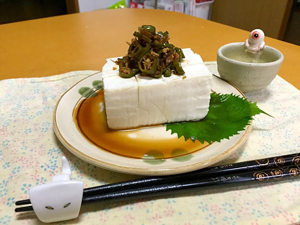 青唐醤油の冷や奴!  (^-^)
病みつきの一品!  (*^^*)|Kei Satoさん