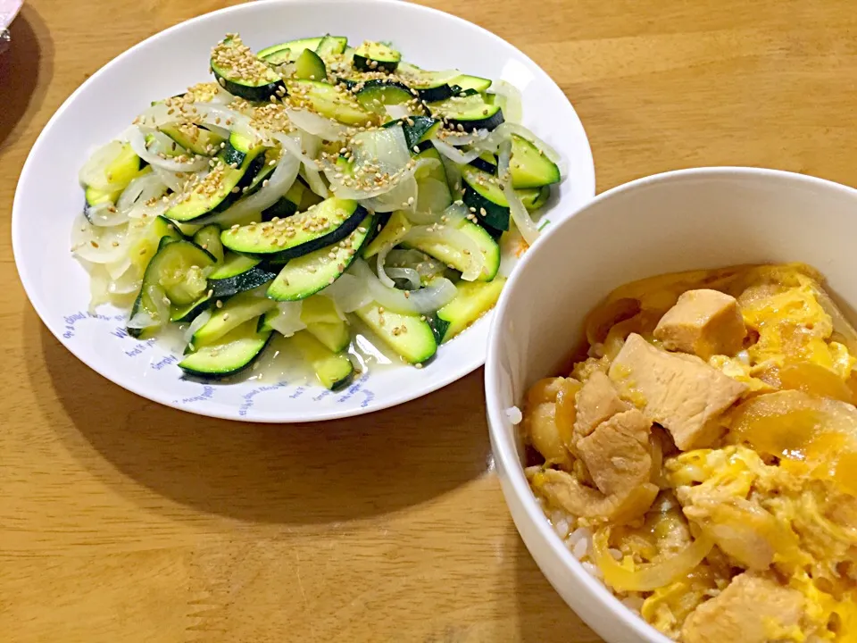 ズッキーニと親子丼|苺さん