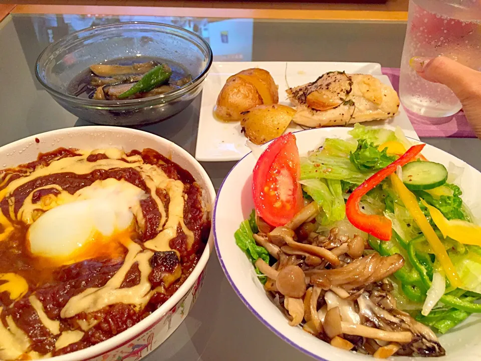 Snapdishの料理写真:ダーさんいないのでテキトーご飯☆|Tomomi Booさん