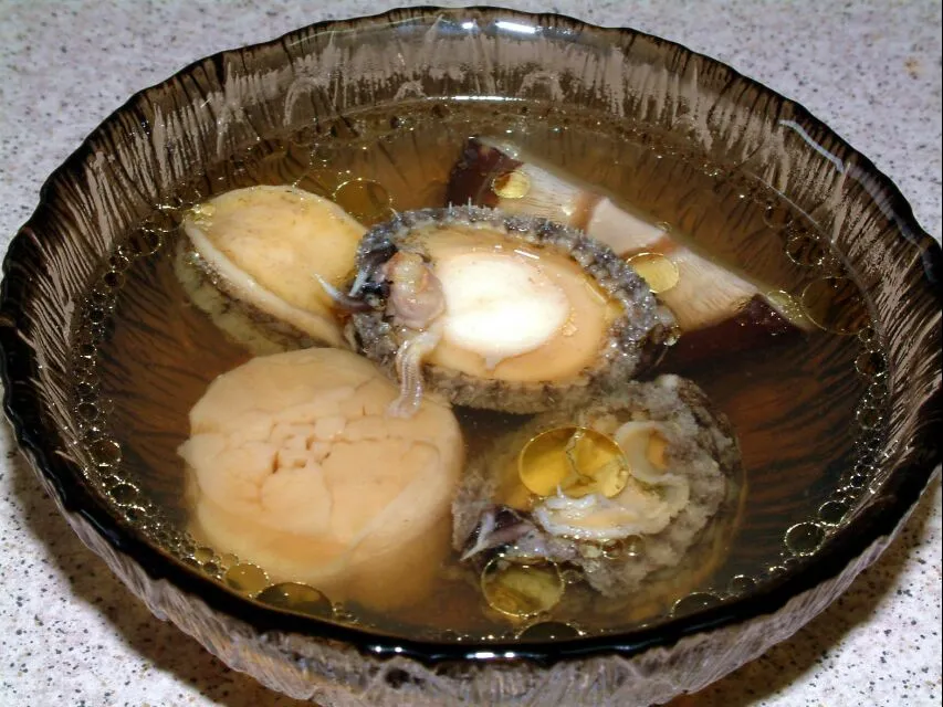 chicken broth with abalone and dried scallop|steven z.y.さん