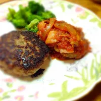 焼きハンバーグと煮込みハンバーグ|蒼月さん