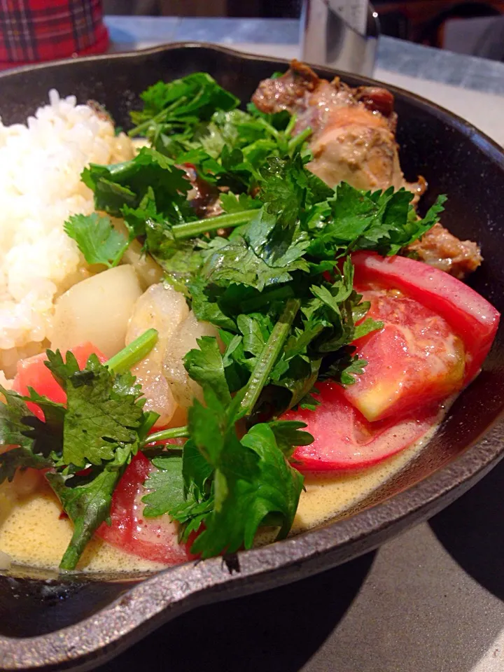 トマトとパクチーのタイ風チキンカレー|Hironori Matsuoさん