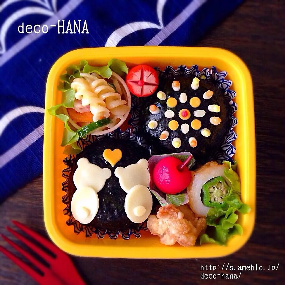 花火のおにぎり子ども弁当|さとみ (satomi_foodart)さん