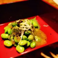 Snapdishの料理写真:Edamame with Seikyo miso.|Dickson B. Cheongさん