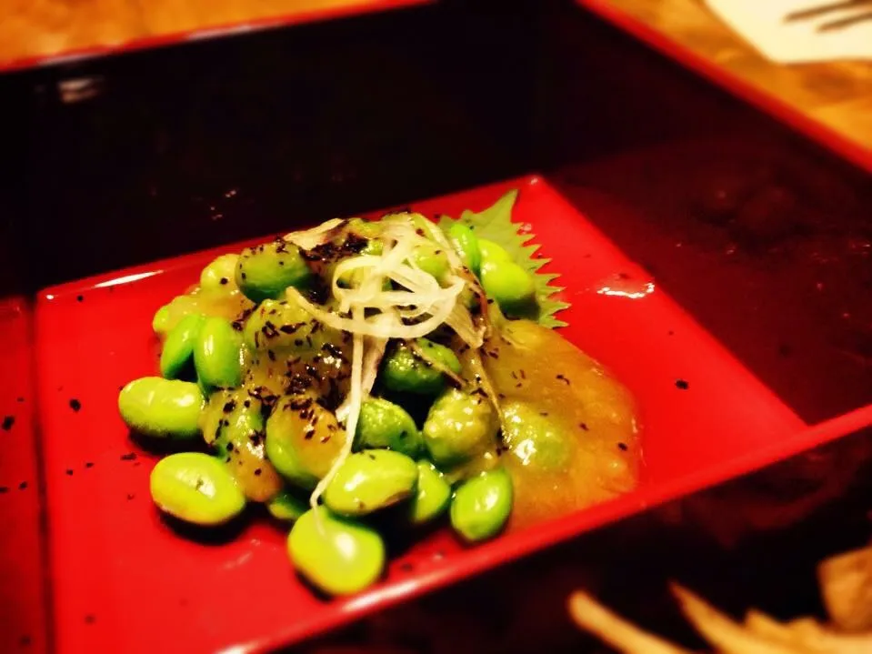 Edamame with Seikyo miso.|Dickson B. Cheongさん