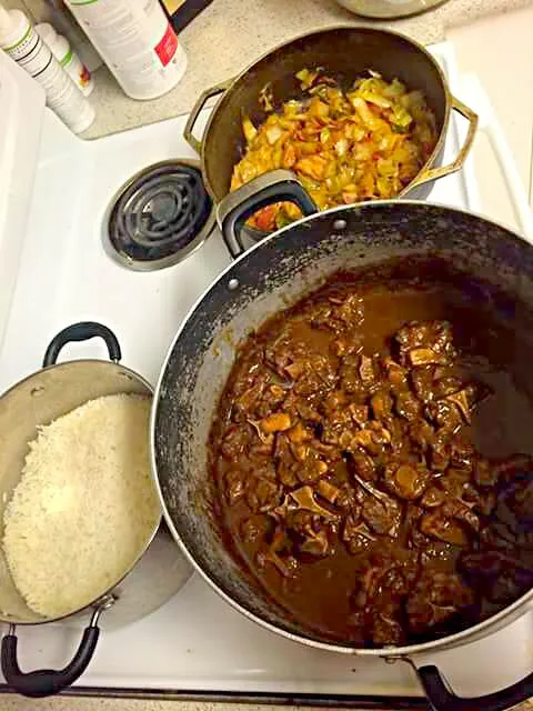 Oxtail Stew W/ Rice And Vegetables|Sheila Harrisさん