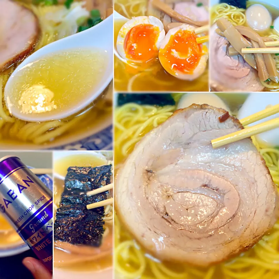 Snapdishの料理写真:味玉塩ラーメンのあれやこれや〜( ´ ▽ ` )|morimi32さん