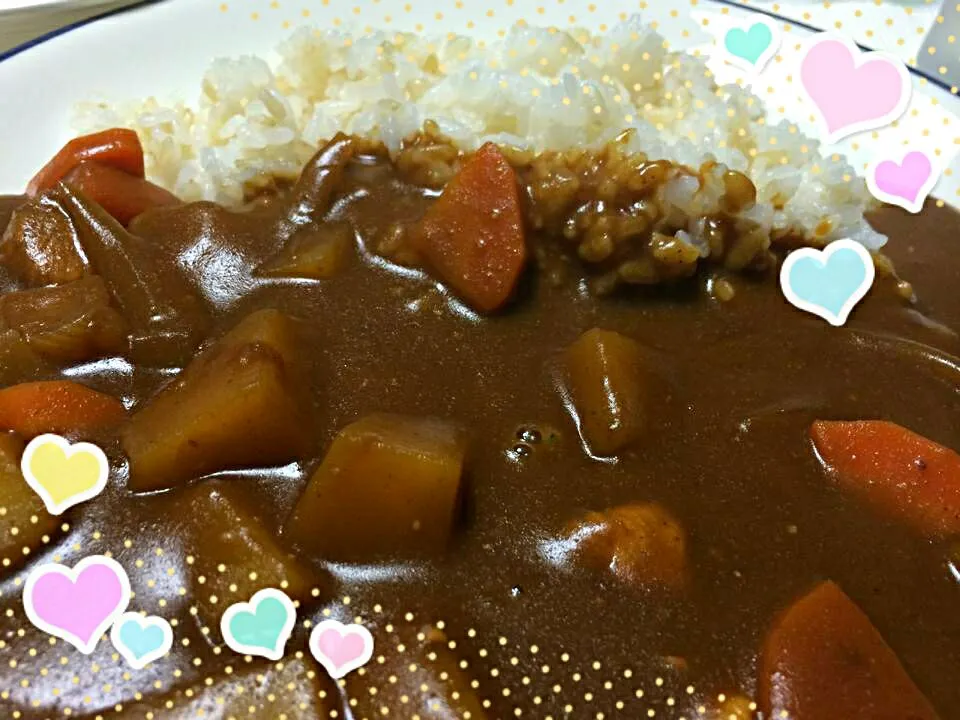 自家製カレーライス‼  辛口だよ～❤😊|maho❤さん