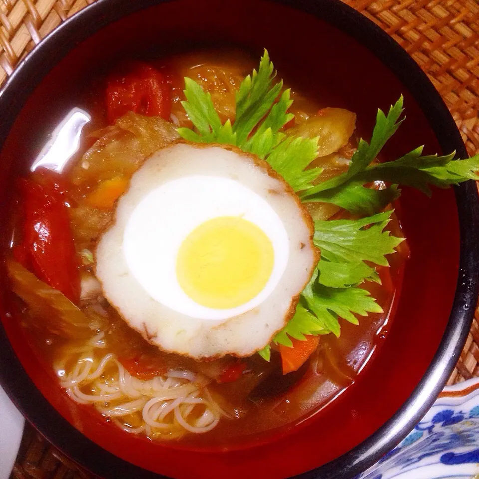 トマトそうめん長崎龍眼のせ|Cuisineさん