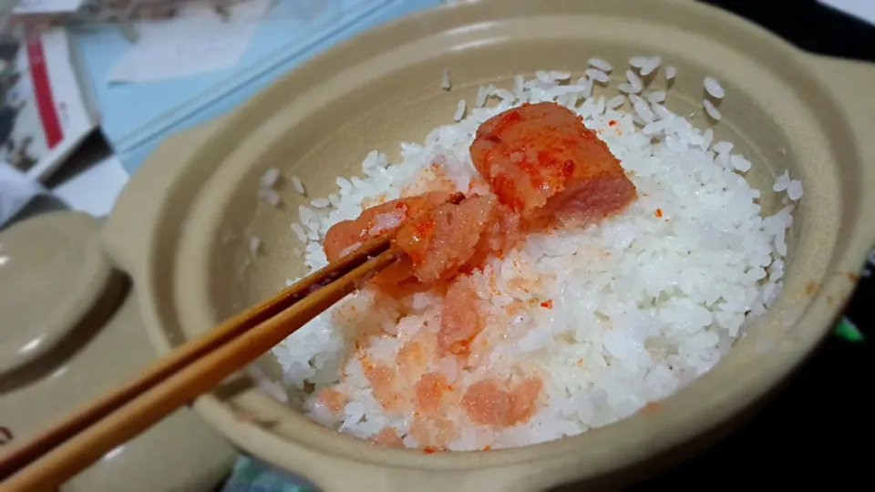 続！！土鍋明太子ご飯(o´∀`)b|しょうたさん