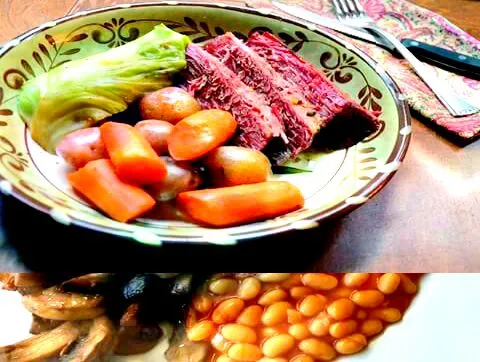 Corn Beef W/ Cabbage Candy Yams And Mushrooms|Sheila Harrisさん