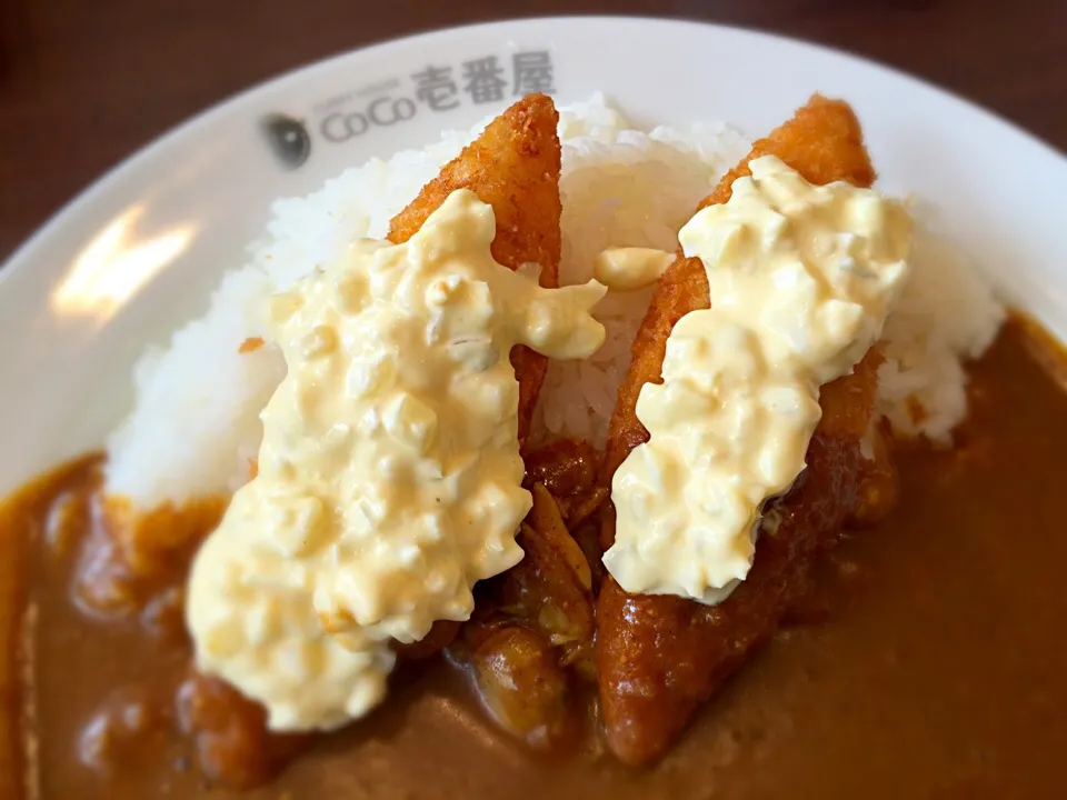 たっぷりあさりカレー、フィッシュフライ、タルタルソーストッピング、5辛|buhizouさん