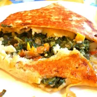 French Crêpes : eggplant, tomato, onion, red pepper,  spinach|Hong Meddersさん