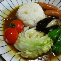 Snapdishの料理写真:夏野菜たっぷりカレー|ぽこさん