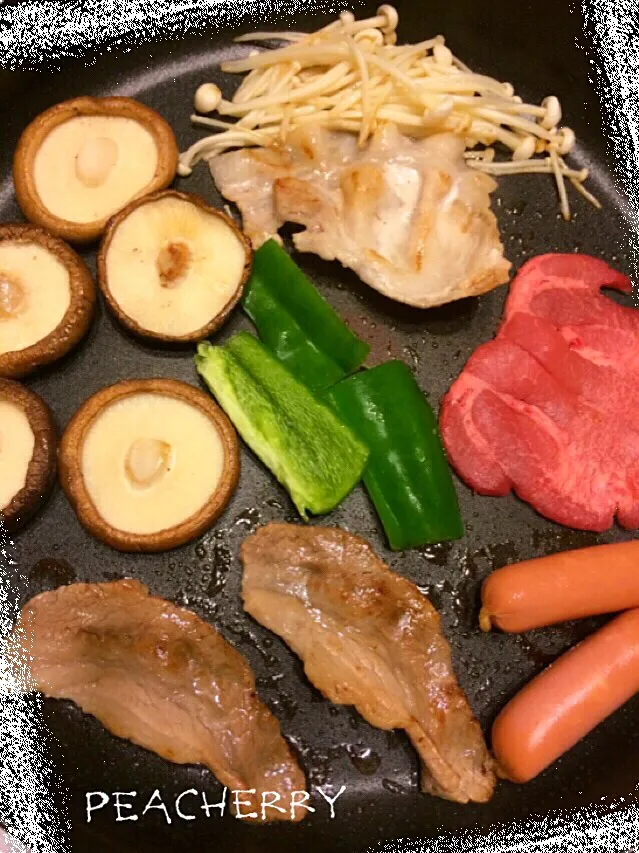 ３人でプチ焼肉٩꒰ ๑′◡͐`꒱♡|☆ぴ〜ちゃん☆さん