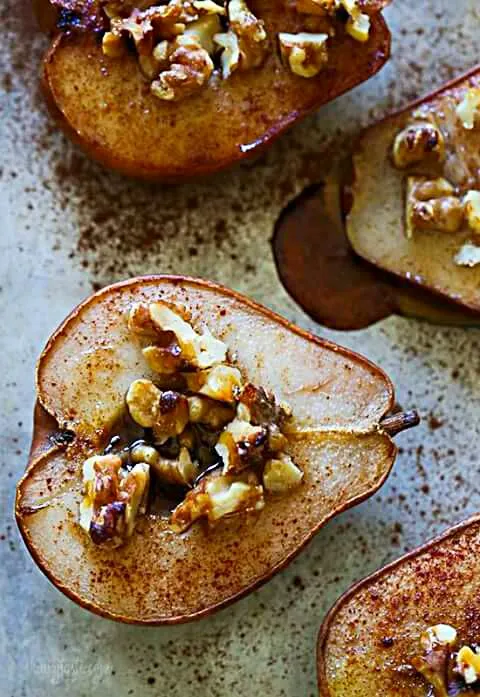 Baked Pears W/ A Honey And Glaze Cinnamon  Walnut Topping....|Sheila Harrisさん