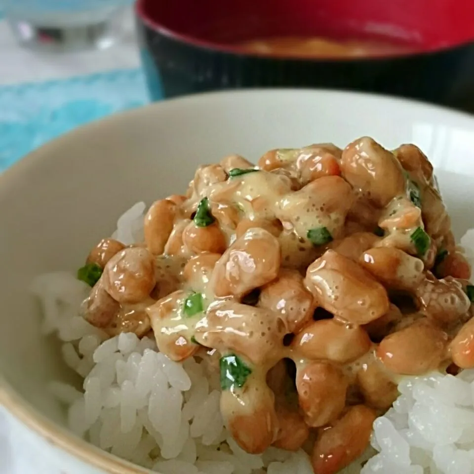 今朝は納豆ご飯～|ちぇさん