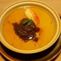 Snapdishの料理写真:black truffle chawanmushi with crab leg #ginzawa|Evon Hawさん