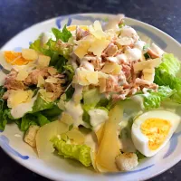 Snapdishの料理写真:Caesar Salad with tuna|maricarさん