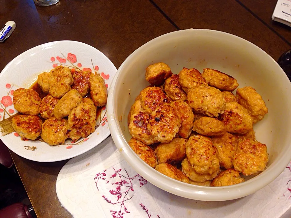 大量つくねの照り焼き|富永のり子さん